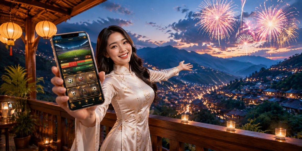 Người chơi thể thao tại Sa Pa với phong cách truyền thống Việt Nam
